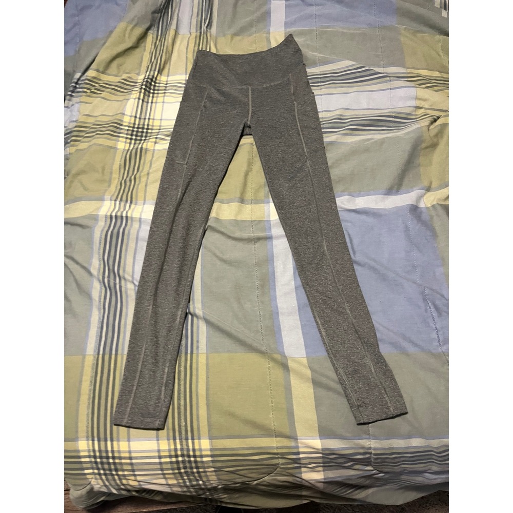 SO‎ Womens High Waisted Active Leggings with Pockets Heather Gray XS JG93A135RF